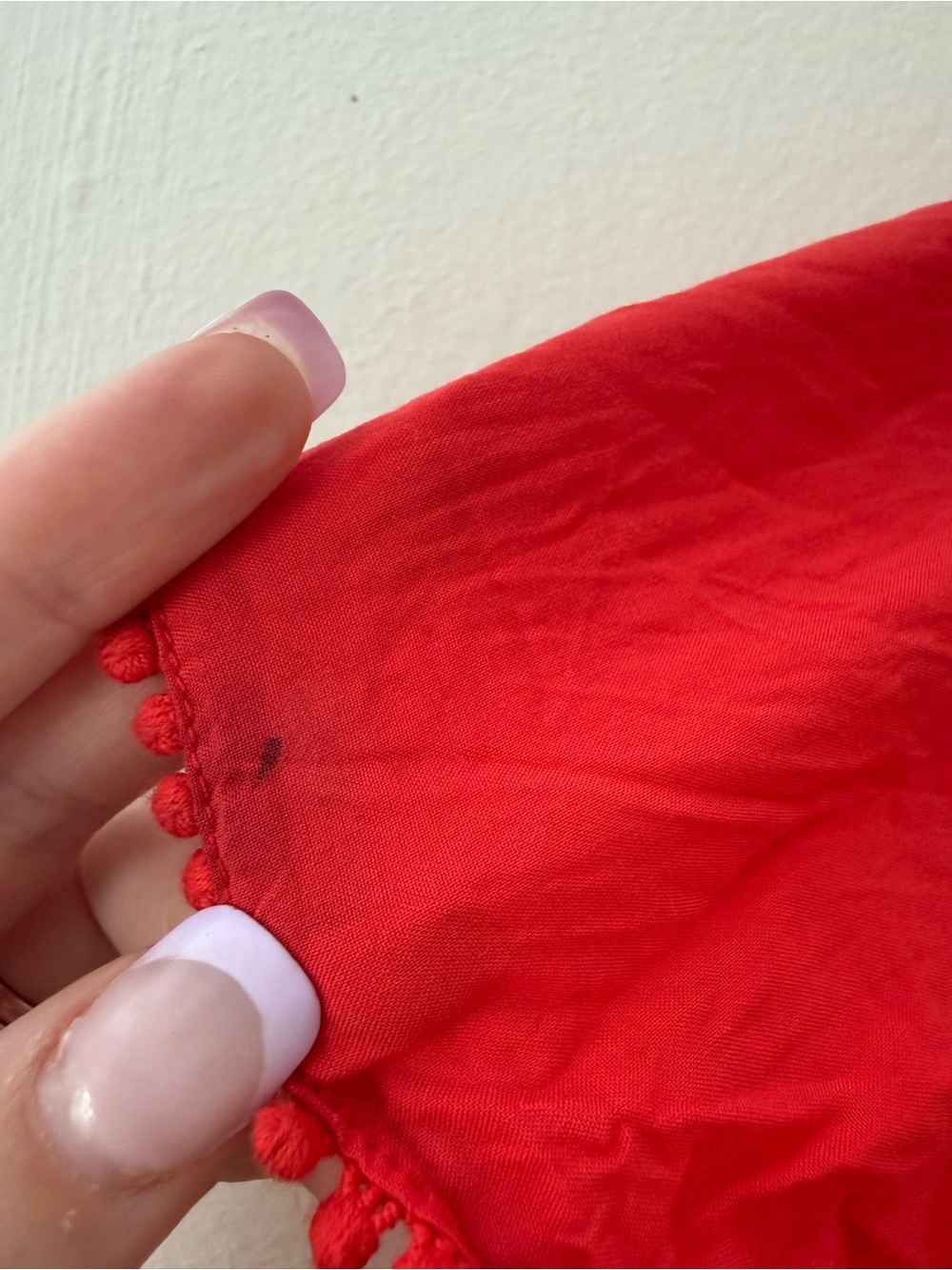 Floral Embroidered Red Maxi Duster Summer Kimono w/ Tie Front Size Lg Forever 21 - Picture 11 of 12